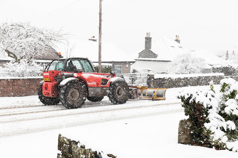 snow blade attachment snow removal